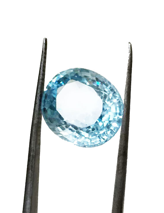 10.55 ratti (9.50 ct) Natural Blue Zircon